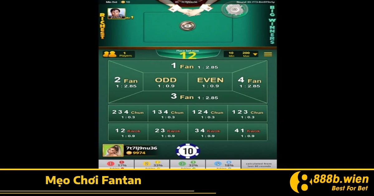 Mẹo Chơi Fantan Tại 888B – Giúp Bạn Bắt Nhịp Và Thắng Đều